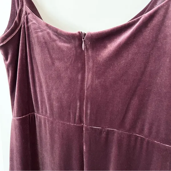 Taylor Purple Crushed Velvet Dress 8 - Image 5