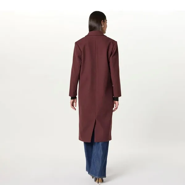 The Drop Liam Oversized Long Wool Blend‎ Coat Decadent Chocolate L - Image 2