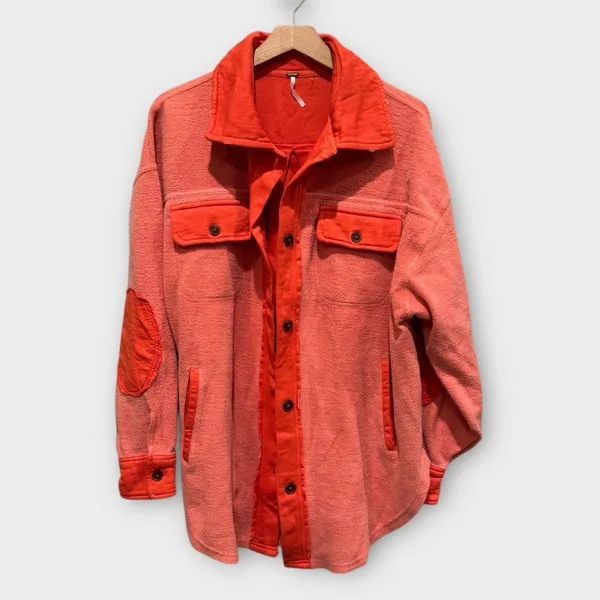 Free People We the Free Ruby Fleece Shirt Jacket Size Small - Image 10