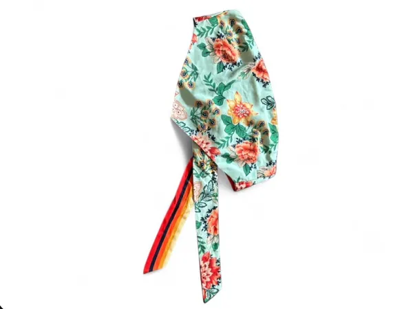 Superdown Sophia Bandana Top Mint w Multi Color Floral Handkerchief Top Size S - Image 8