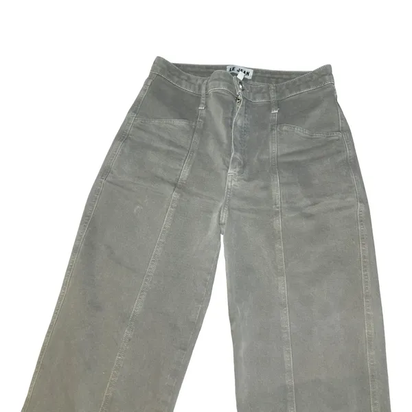 Le Jean Green High Rise Straight Leg Sasha‎ Pants Size: 27 - Image 4