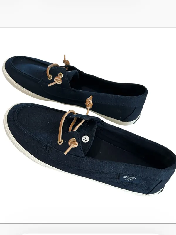 Sperry Sailaway Boat Canvas Shoe, Navy, Size 9.5, NWOT - Image 4