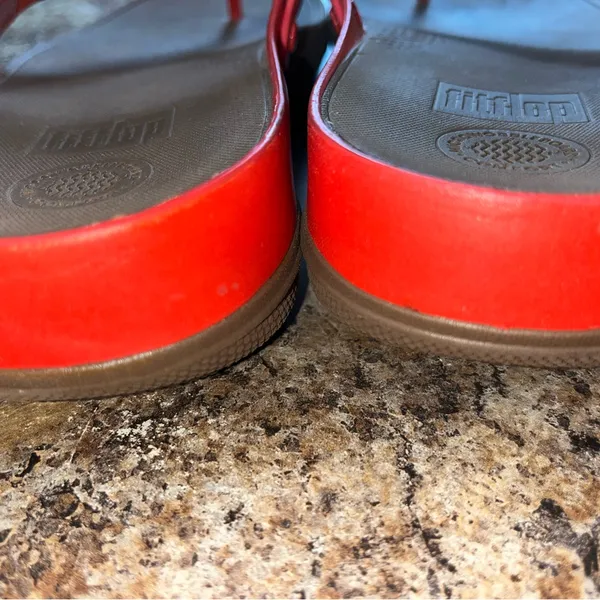 FitFlop red sandals women’s size 8, (worn a few times) without box - Image 8
