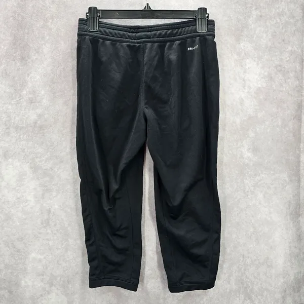 Nike Black Cropped Capri Pull On Athletic Running Jogger Pants Extra Small XS‎ - Image 2