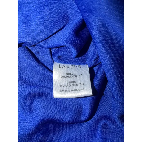 Lavetir Royal Blue Sequin One Shoulder Cutout Open Back Cocktail Dress NEW - Image 3