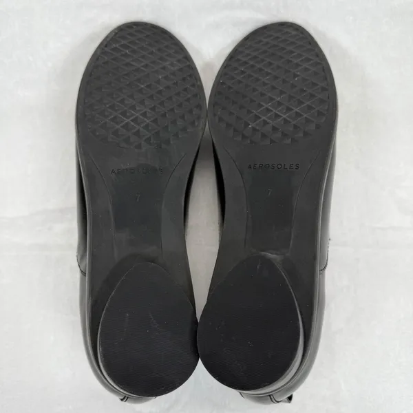 Aerosoles Sutton Leather Loafer Dress Shoes Slip On Comfort Black Size 7M‎ - Image 11