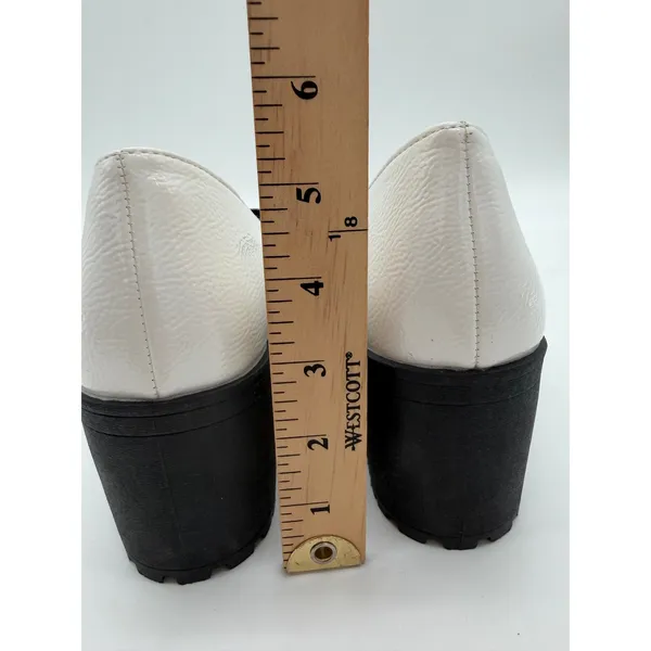 Dirty Laundry Chunky Heel Platform White Lug Sole Mary Jane Loafer 10 Y2K - Image 7