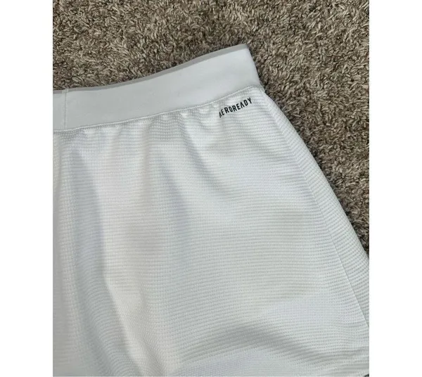 Adidas Core Club Skirt Women’s S Tennis Golf Athletic Skort Mini White Textured - Image 7