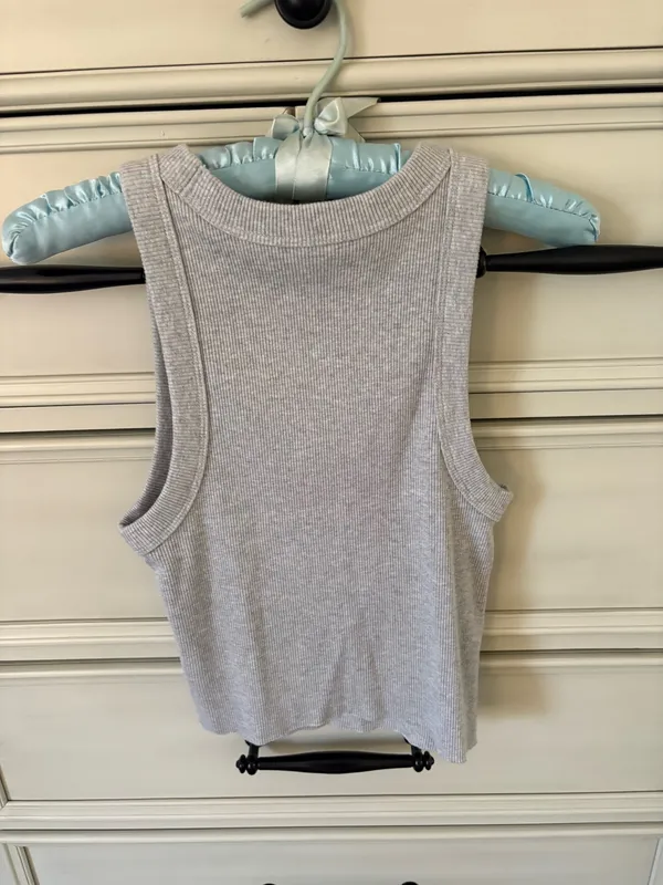 Aerie grey crop tank - Image 3