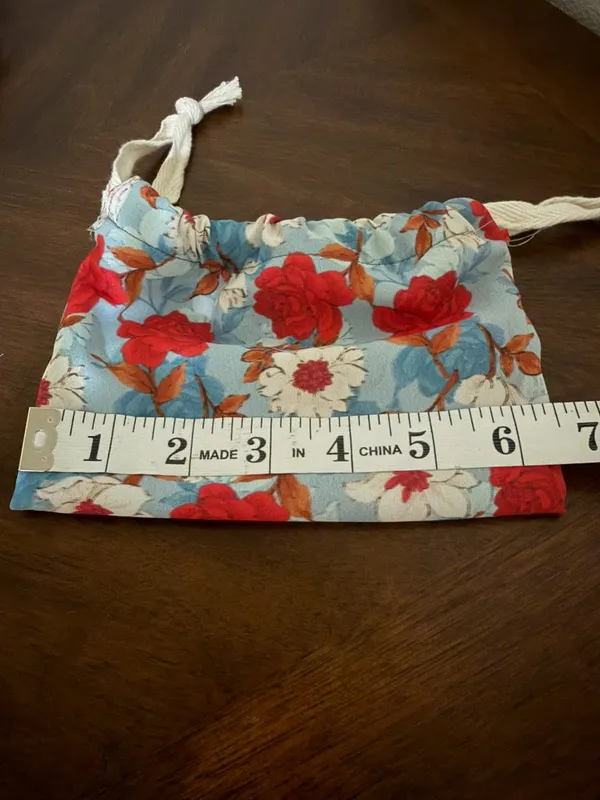 Indian Handmade silk drawstring bag - Image 3