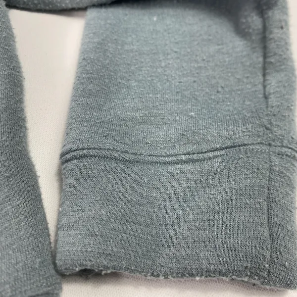 Abercrombie & Fitch Sweatshirt Womens Large‎ Blue Henley Fleece Pullover Cozy - Image 6