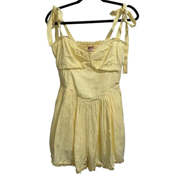 Show Me Your Mumu Regal Romper In Lemonade Yellow - Image 4