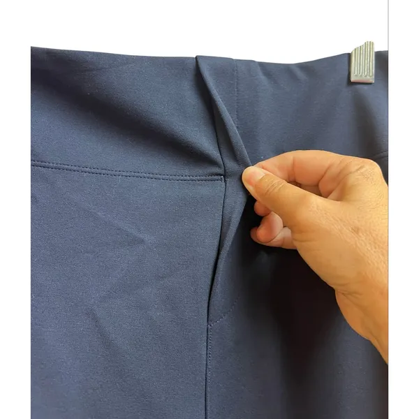 Halara Flex High Waisted Back Side Pocket Slight Flare Work Pants Dress Blues XL - Image 6