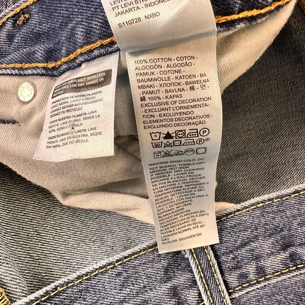 Levi's 550 Men's Jeans Size 38/30 Medium Blue Wash Straight Leg Cotton Classic - Image 8