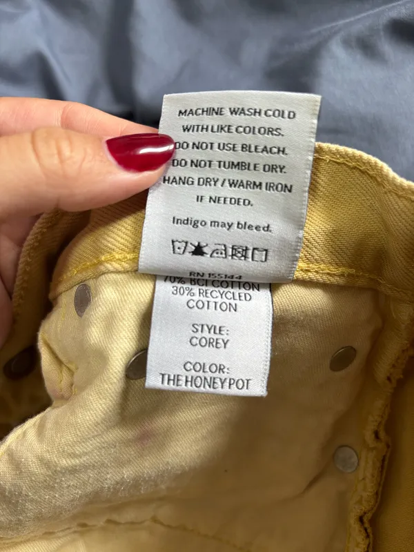 Boyish Denim Skirt Yellow - Image 7
