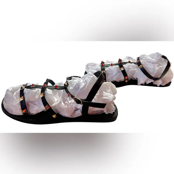 J Mark Studded Ankle Strap Sandals Black Size 8.5 - Image 3