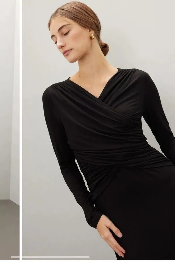 Fifteen Twenty Cross Front Midi Dress - Image 3
