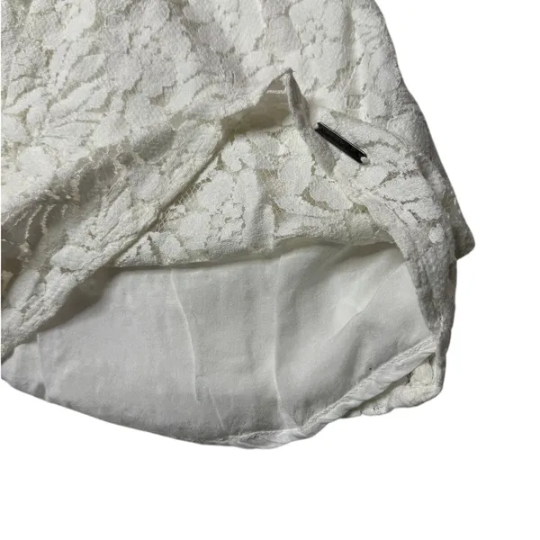 Abercrombie & Fitch White Floral Lace Romper Women’s XS Boho Coquette - Image 8