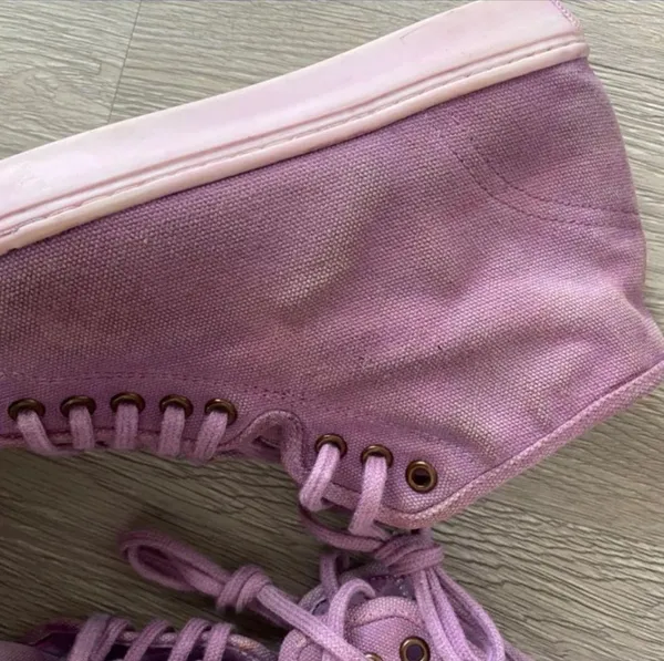 Free People River Run Distressed High Top Sneaker - Image 9