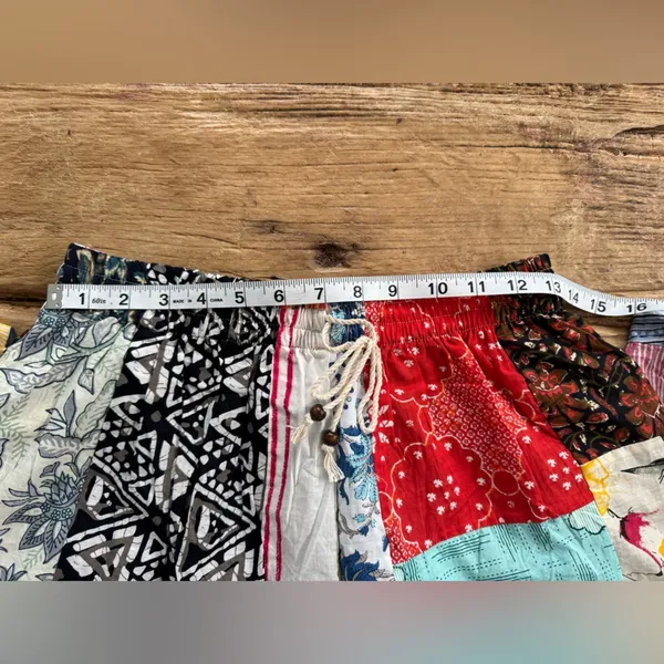 Kathmandu Imports NWT Kantha Patchwork Wide Leg Drawstring Pants ~ One Size Fits Most - Image 8