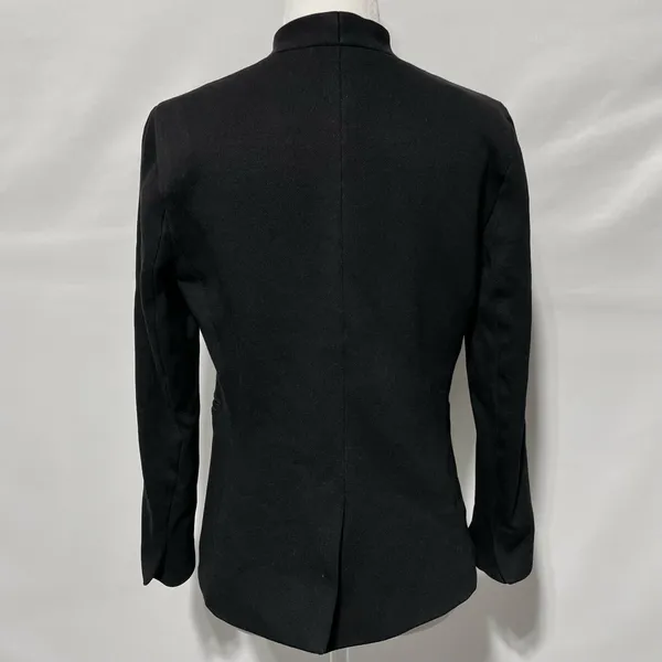 J Crew Stretch Twill Slim Fit Open Front Going Out Blazer CC274 Black Size 2 - Image 11