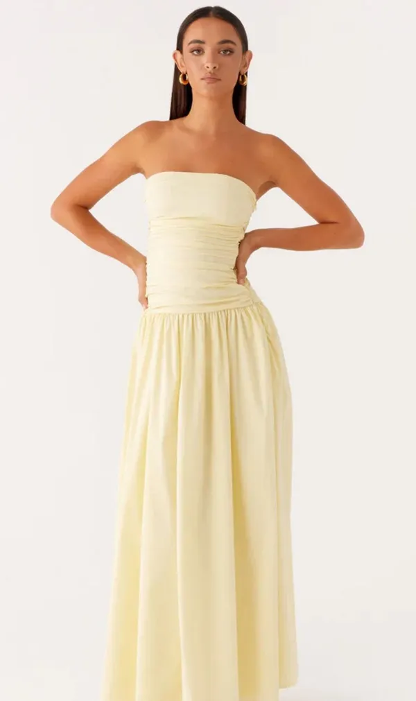 Peppermayo Exclusive - Carmel Maxi Dress - Yellow - Image 3