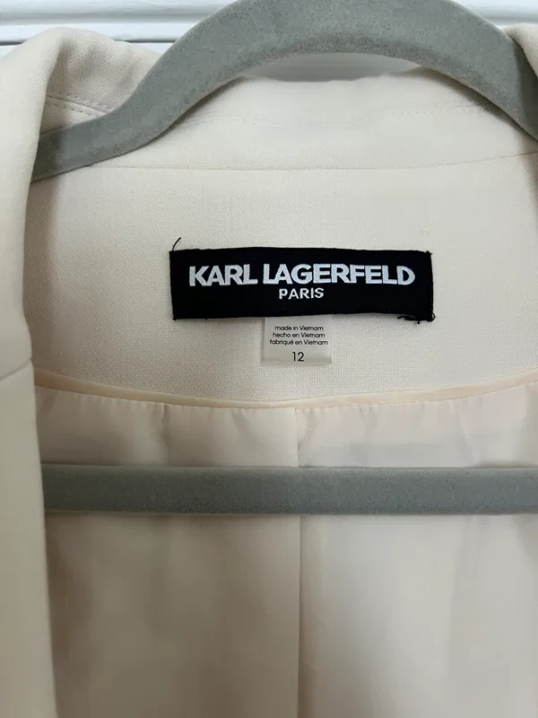 Karl Lagerfeld Cream Blazer - Image 4