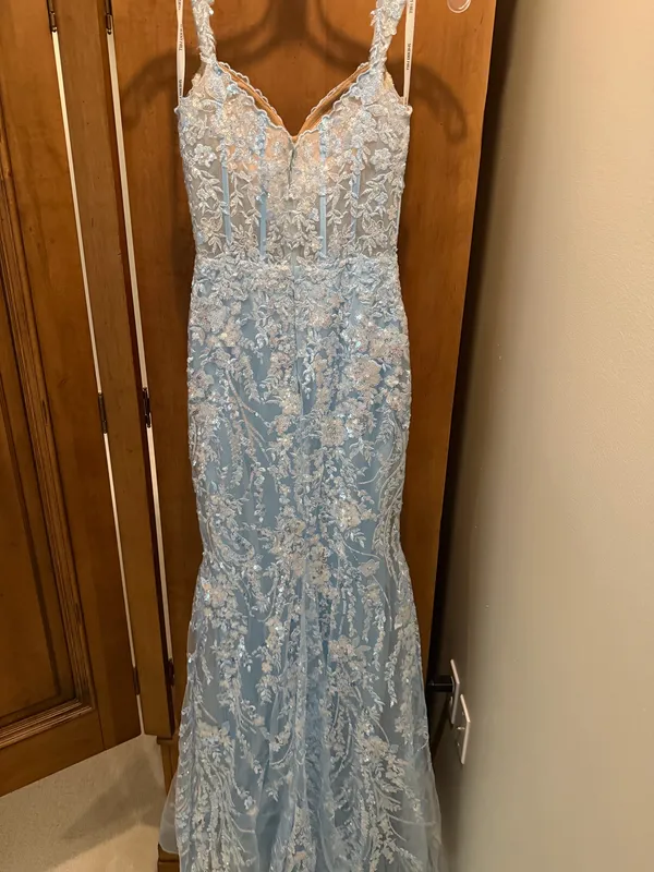Sherri Hill Prom Dress Blue - Image 7