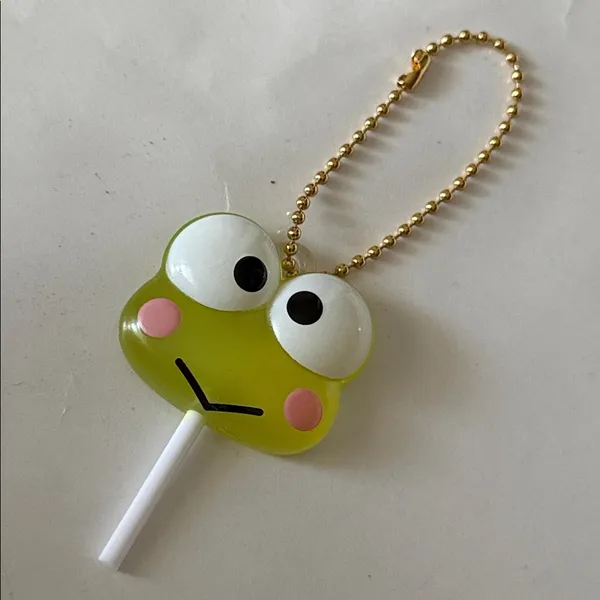 Keroppi character charm from the Sanrio Characters Colorful Lollipop Charm - Image 2