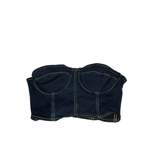 REVOLVE x LPA Denim Bustier Strapless Top - Image 5