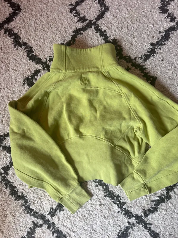 Lululemon Scuba Funnel Neck Half Zip in Wasabi Green - Image 3