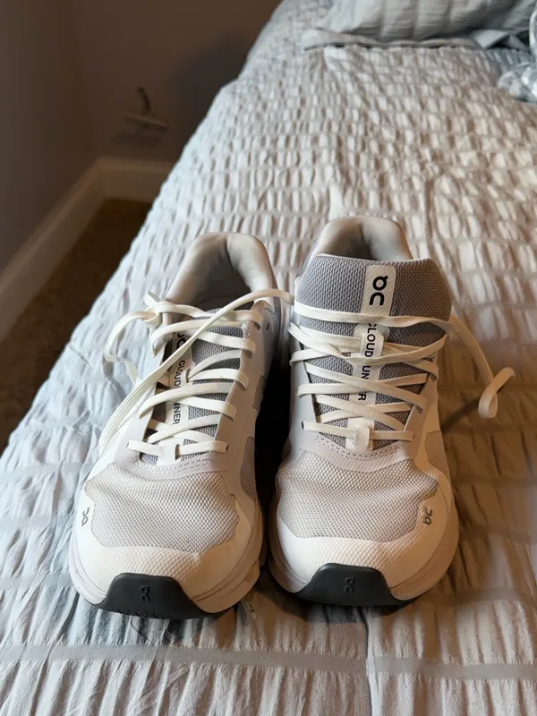 ON Cloudrunner Sneaker in White/Frost size Women's 7.5 - Image 11
