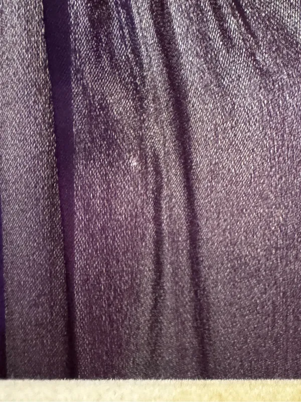 Babaton Purple silk long sleeve over knee dress - Image 4