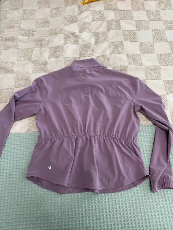 Lululemon UV-Protective Cinch-Waist Running Jacket Lavender Lux size S‎ - Image 4