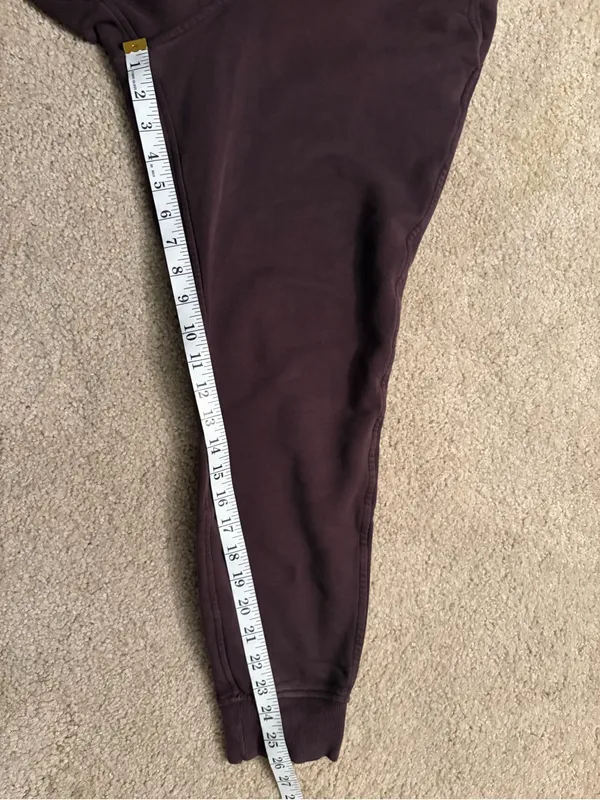Lululemon warm down cuffed cozy comfortable pelt sweatpants joggers size 8 - Image 10