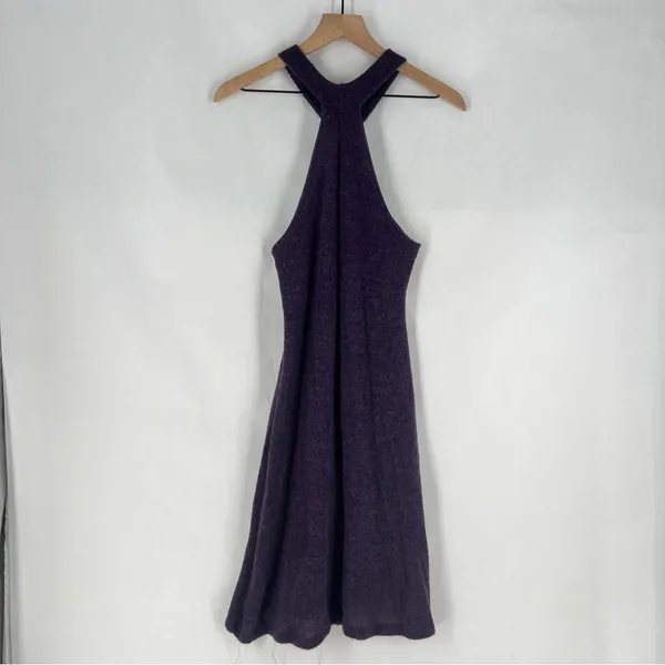 Coconuda‎ Donna Purple Mohair Blend Knit Halter Midi Dress Size L - Image 11