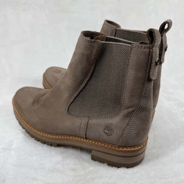 Timberland Courmayeur Valley Chelsea Boots‎ Taupe Leather A1RRK Womens 9 - Image 8