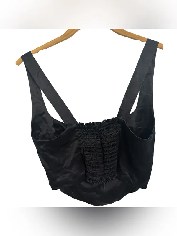 Reformation black Sorrento Silk Top - Image 3