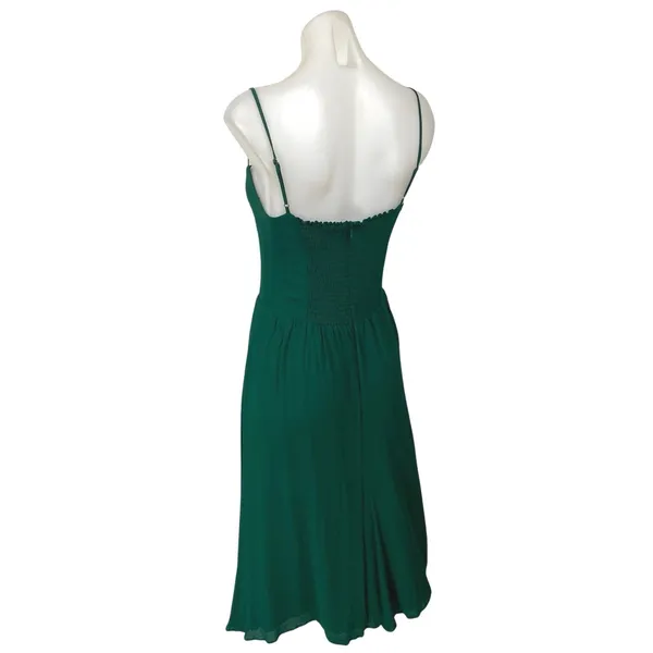 Reformation Rosehip Green Sleeveless Cami Camisole Fit & Flare Tank Dress Size S - Image 2