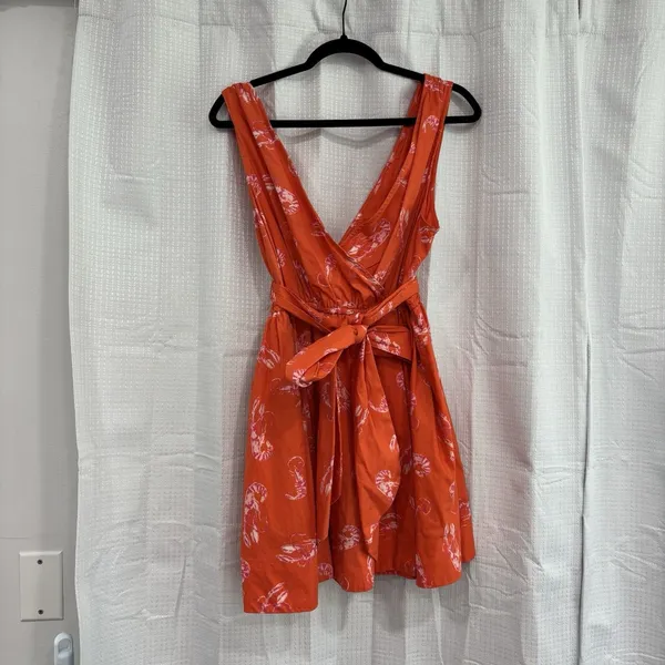 Anthropologie Maeve Wrap Dress Size Medium Petite Mainely Lobster Mini Coastal Summer Boho - Image 2