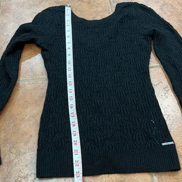 ‎Abercrombie & Fitch scoop back black sweater size S - Image 7
