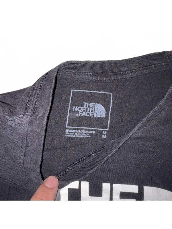 The North Face Woman’s Medium Black Logo Graphic T-Shirt Summer Tee Ladies Med - Image 4