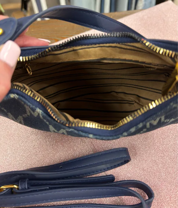 Blue Monogram Boutique Hand/Crossbody Bag - Image 4