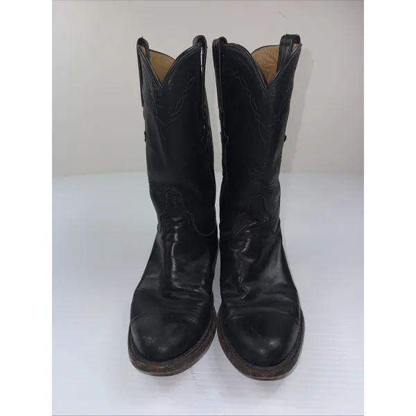 Lucchese Women 5B Classics Roper Black Boots L5512RR L4002 57943 Made In USA - Image 2