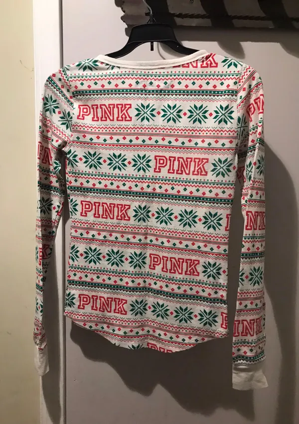 PINK Victoria’s Secret Christmas Shirt - Image 3