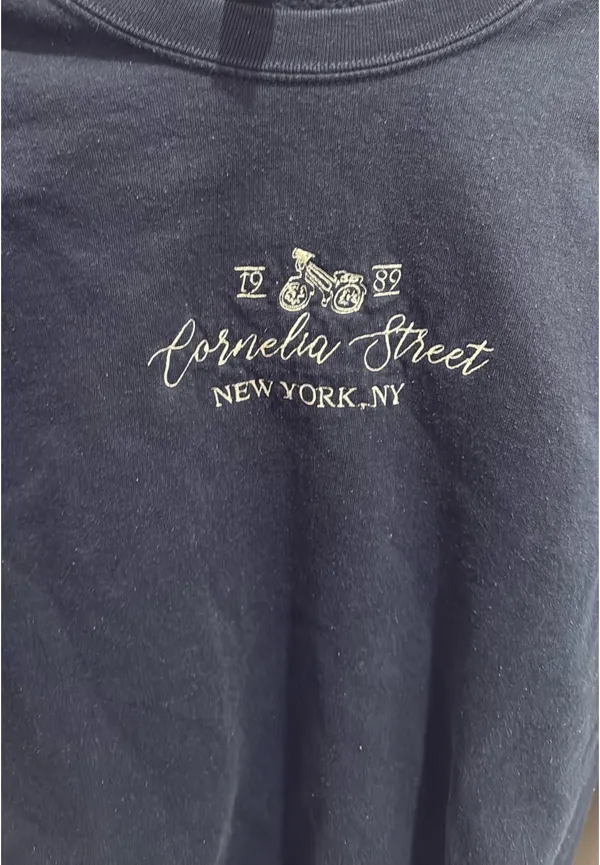 Gildan Navy Cornelia Street Crewneck - Image 3