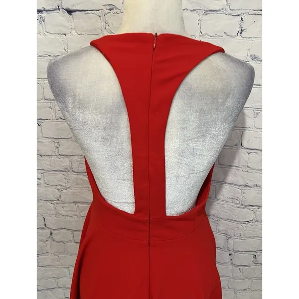 Lulus Red Skater Sleeveless V-Neck Party Homecoming Dress Size Medium - Image 6