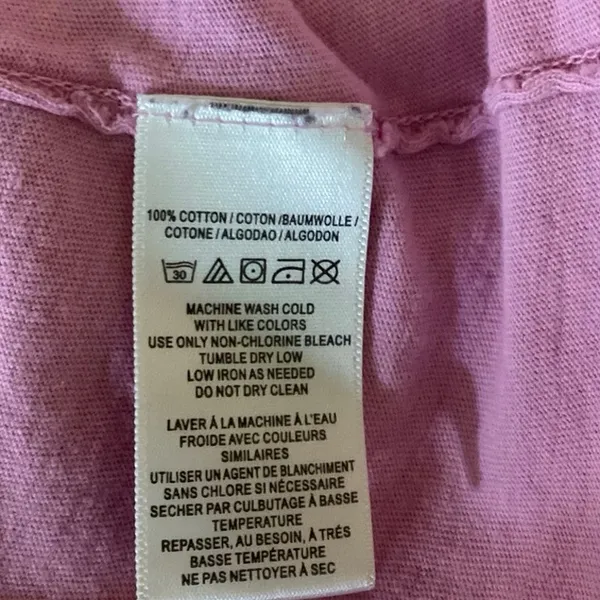 Free People Pink Balloon Long Sleeve Boxy Crew Neck Sweatshirt Top Size S - Image 4