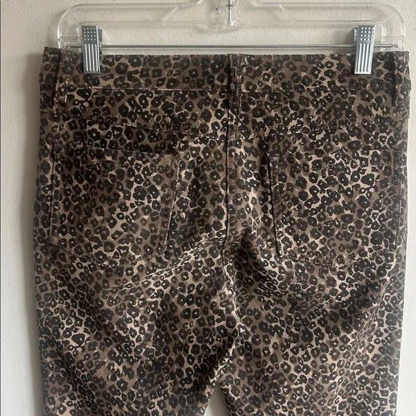 J. McLaughlin Lexi Leopard Print Straight Leg Jeans Size 6 - Image 10