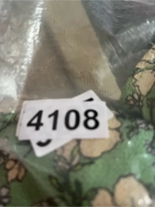 Monteau Green Floral Midi Wrap Dress Small Romantic Feminine Spring Cottagecore Boho - Image 7